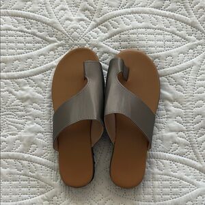 Elegant Silver Gray Women's Sandals